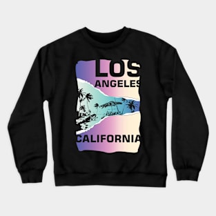 los angles california Beach torn Poster Crewneck Sweatshirt